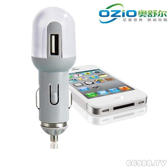 OZIO奧舒爾多功能車(chē)載充電器EA14/乳白色