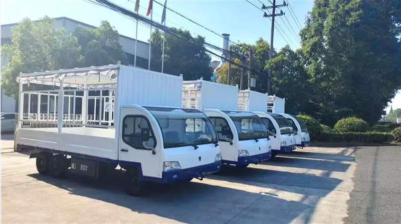 3噸電動平板車，工廠蓄電池搬運車